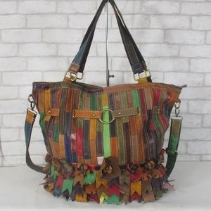 APC Multicolor Patch Work Shoulder Bag